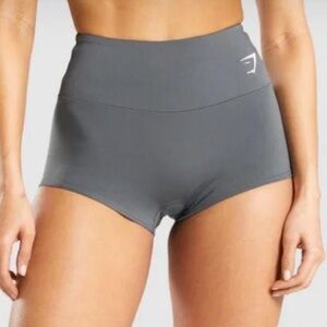 Gymshark training shorts gray activewear workout running high rise pants - S